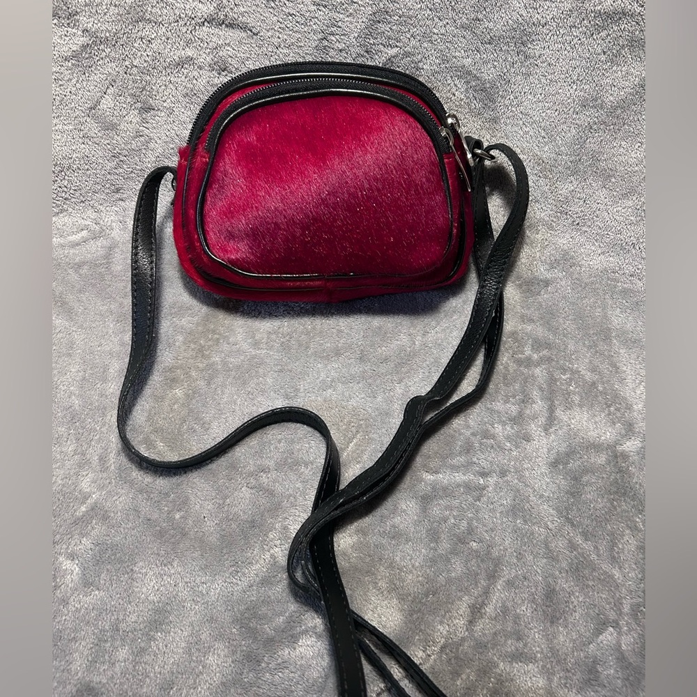Valentina Genuine Pony Hair Crossbody Bag - Picture 7 of 12
